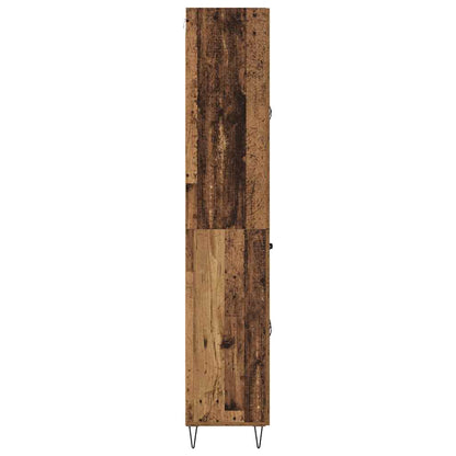Highboard Altholz 69,5 x 34 x 180 cm Holzwerkstoff