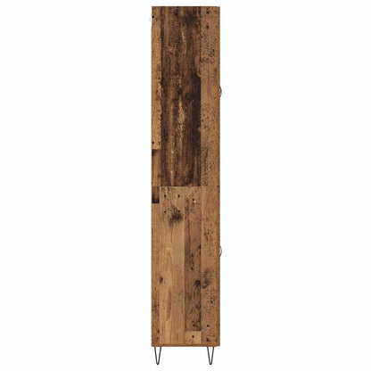Highboard Altholz 69,5 x 34 x 180 cm Holzwerkstoff