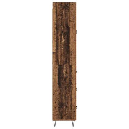 Highboard Altholz 69,5 x 34 x 180 cm Holzwerkstoff