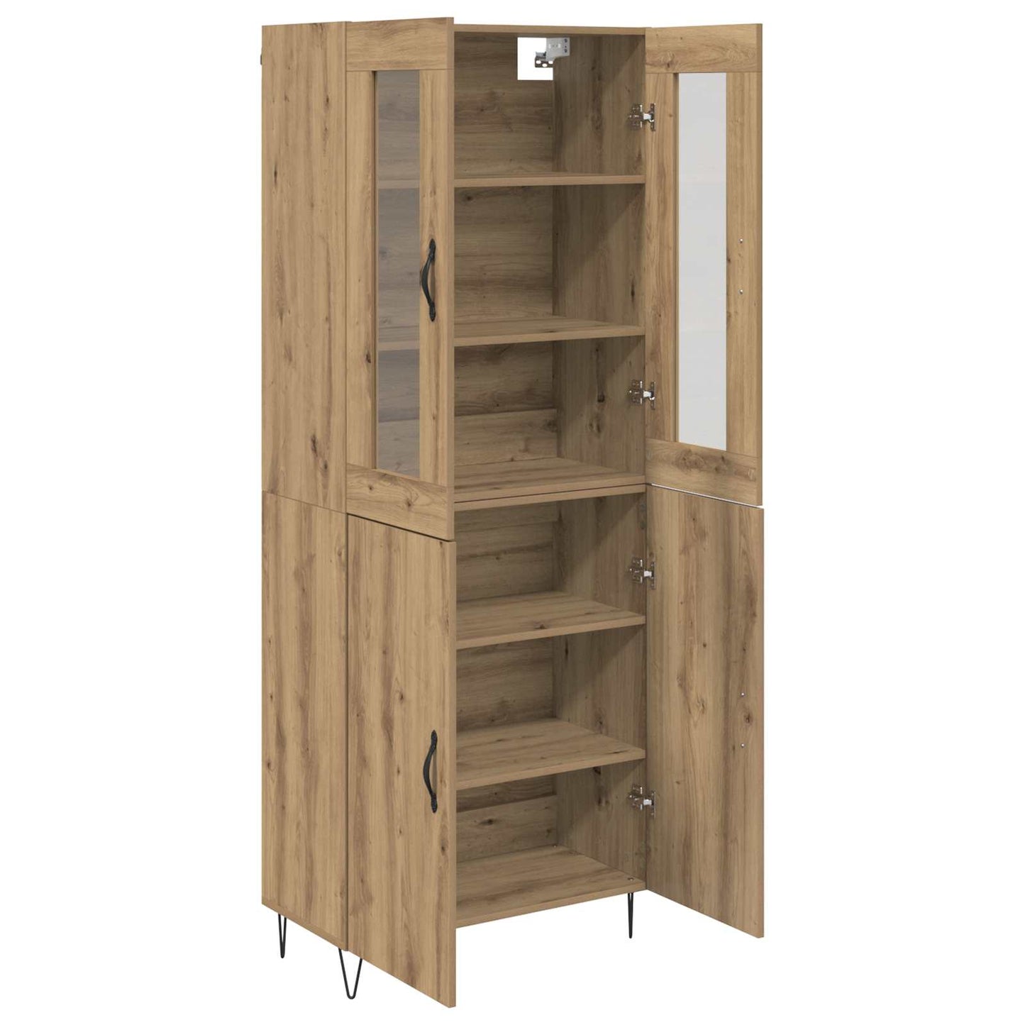 Highboard Artisan-Eiche 69,5 x 34 x 180 cm Holzwerkstoff
