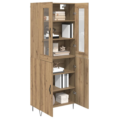 Highboard Artisan-Eiche 69,5 x 34 x 180 cm Holzwerkstoff