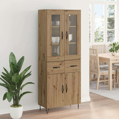 Highboard Artisan-Eiche 69,5 x 34 x 180 cm Holzwerkstoff