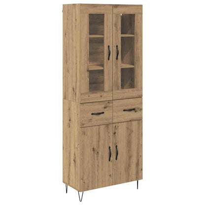 Highboard Artisan-Eiche 69,5 x 34 x 180 cm Holzwerkstoff
