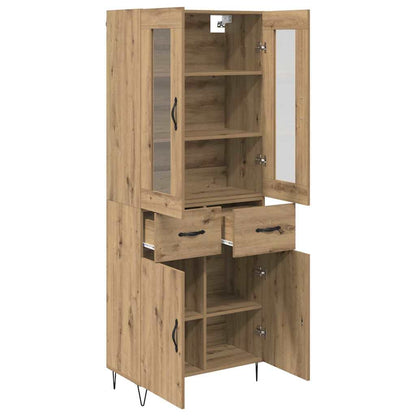 Highboard Artisan-Eiche 69,5 x 34 x 180 cm Holzwerkstoff