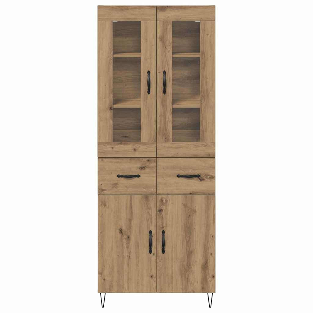 Highboard Artisan-Eiche 69,5 x 34 x 180 cm Holzwerkstoff