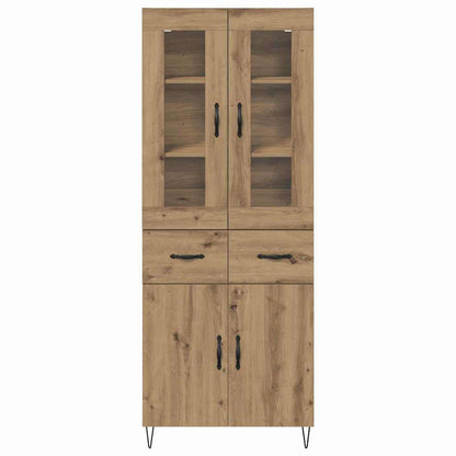 Highboard Artisan-Eiche 69,5 x 34 x 180 cm Holzwerkstoff