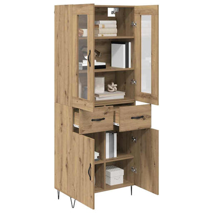 Highboard Artisan-Eiche 69,5 x 34 x 180 cm Holzwerkstoff