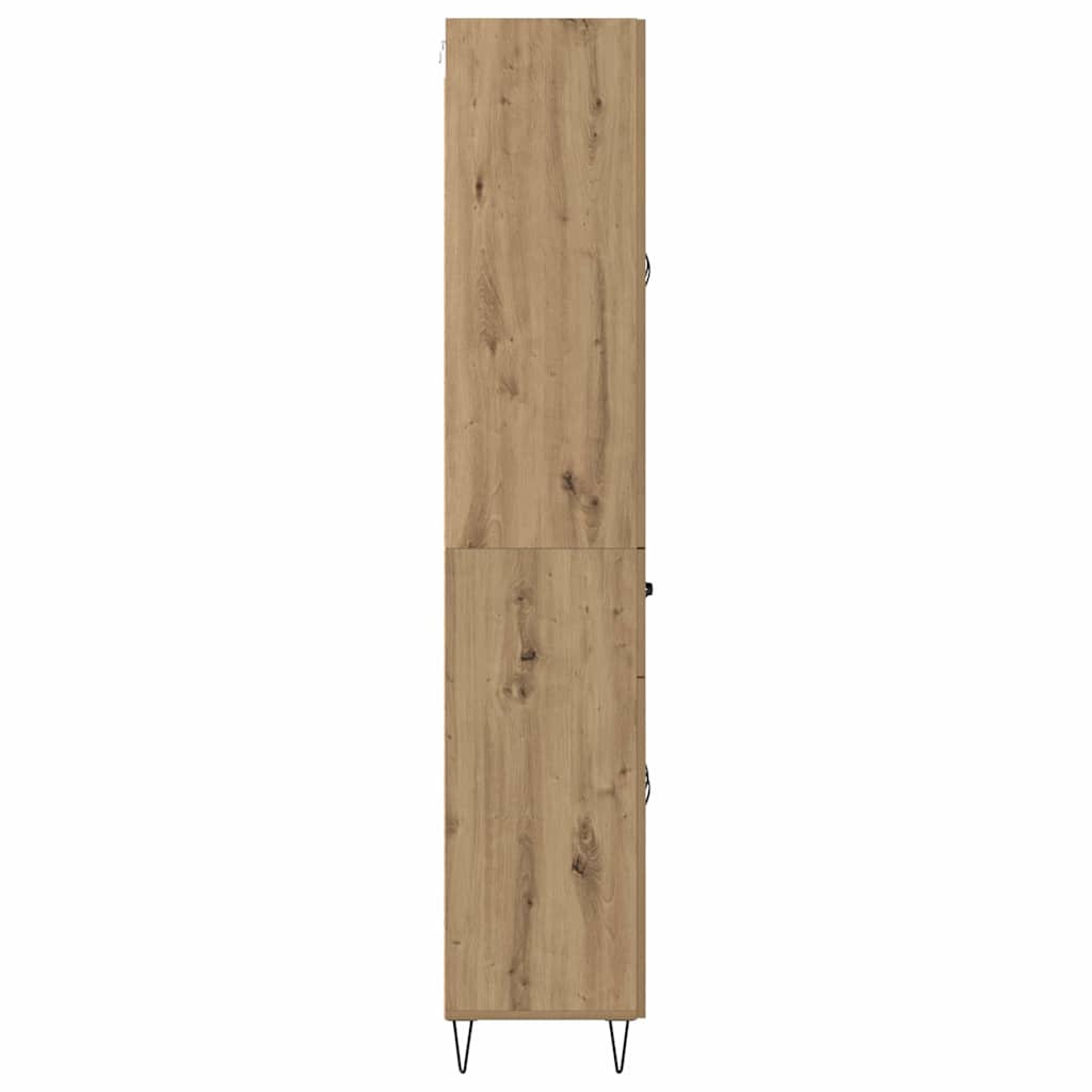 Highboard Artisan-Eiche 69,5 x 34 x 180 cm Holzwerkstoff