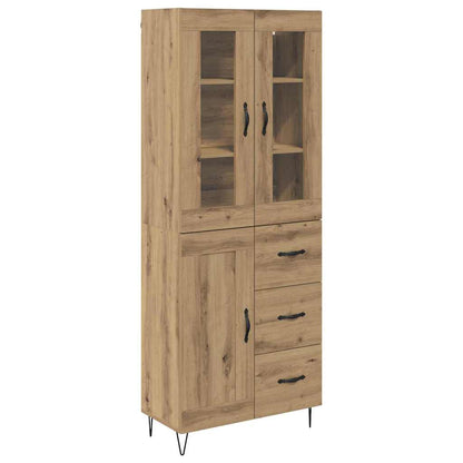 Highboard Artisan-Eiche 69,5 x 34 x 180 cm Holzwerkstoff