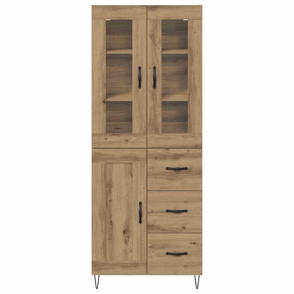 Highboard Artisan-Eiche 69,5 x 34 x 180 cm Holzwerkstoff