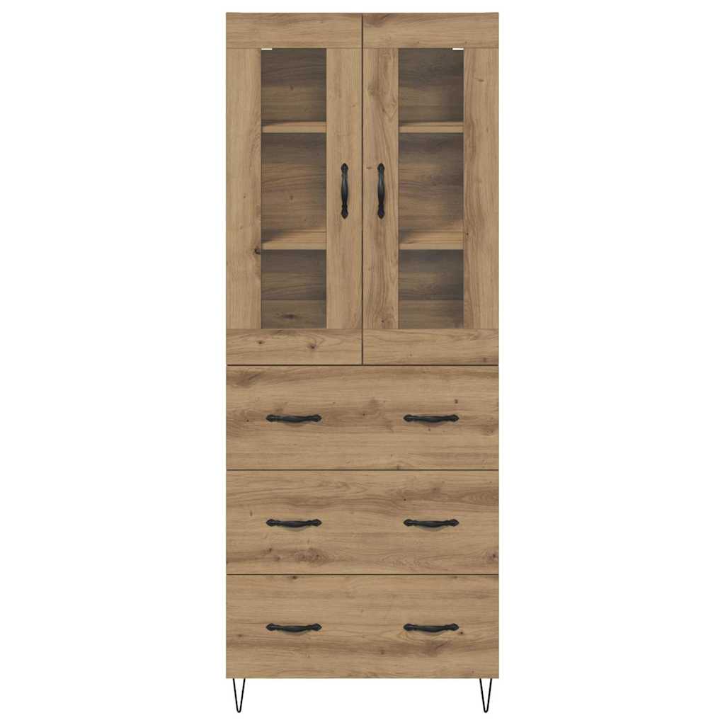 Highboard Artisan-Eiche 69,5 x 34 x 180 cm Holzwerkstoff