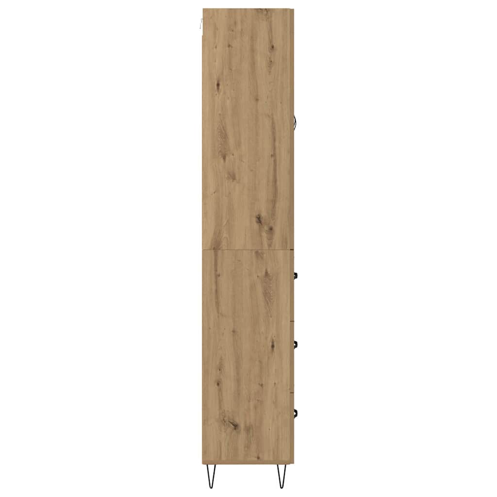 Highboard Artisan-Eiche 69,5 x 34 x 180 cm Holzwerkstoff