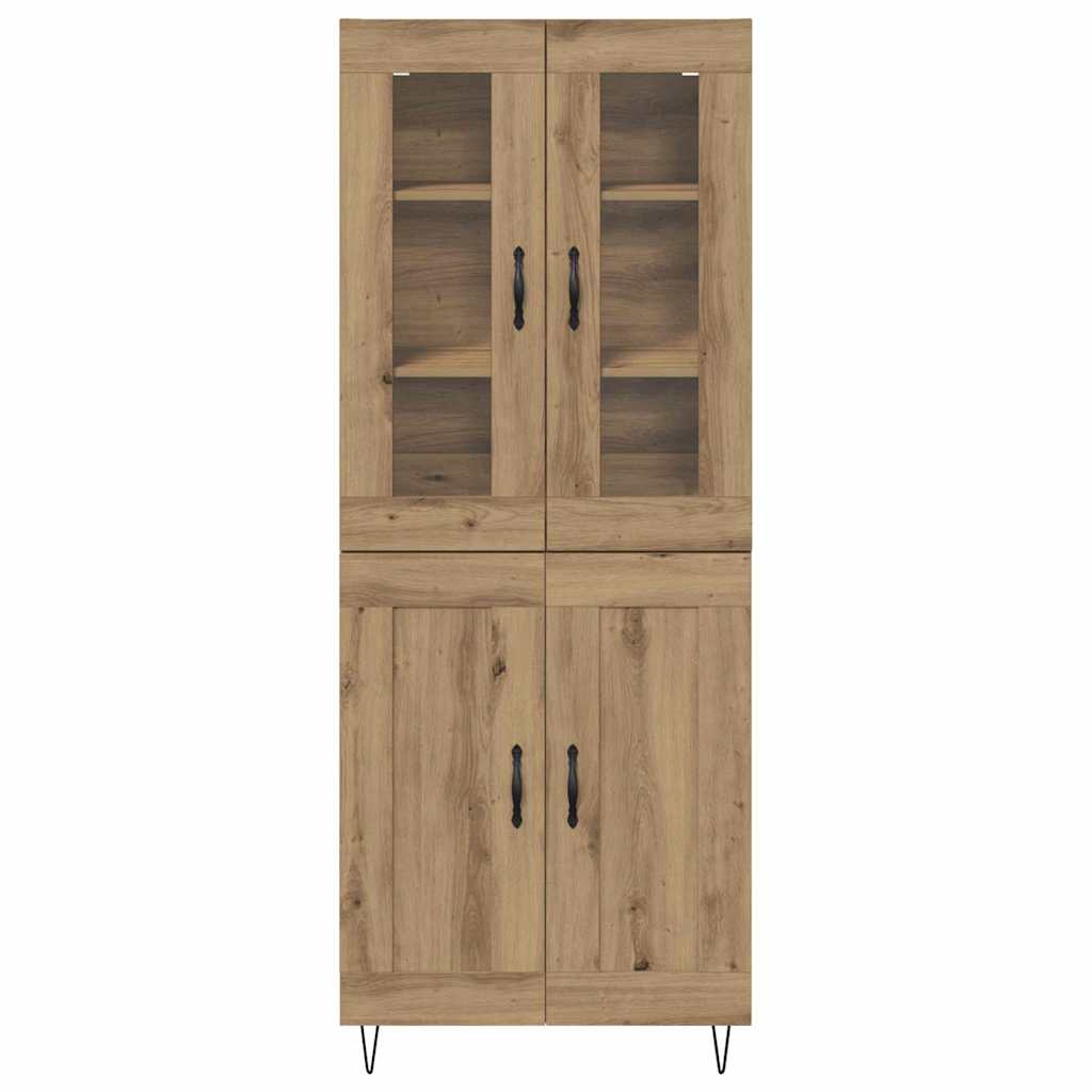 Highboard Artisan-Eiche 69,5 x 34 x 180 cm Holzwerkstoff