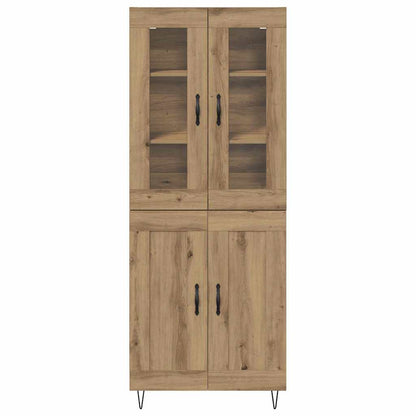 Highboard Artisan-Eiche 69,5 x 34 x 180 cm Holzwerkstoff