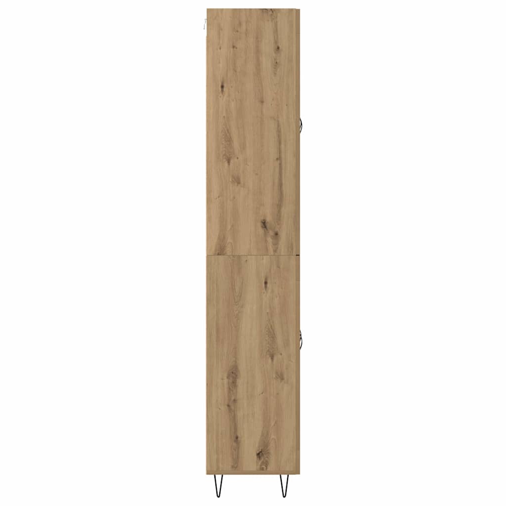 Highboard Artisan-Eiche 69,5 x 34 x 180 cm Holzwerkstoff