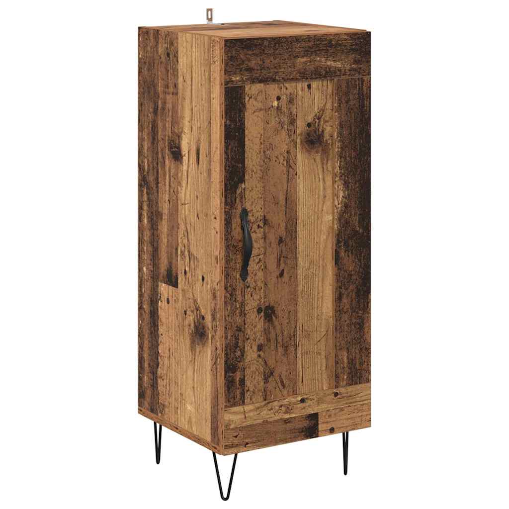Highboard Altholz 69,5 x 34 x 180 cm Holzwerkstoff