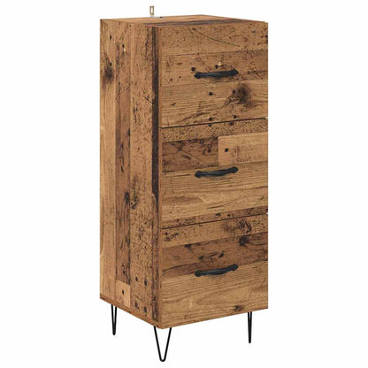 Highboard Altholz 69,5 x 34 x 180 cm Holzwerkstoff