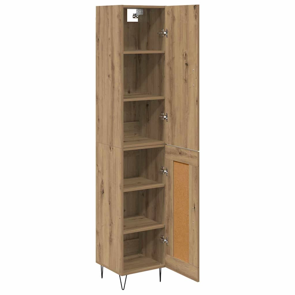 Highboard Artisan-Eiche 69,5 x 34 x 180 cm Holzwerkstoff