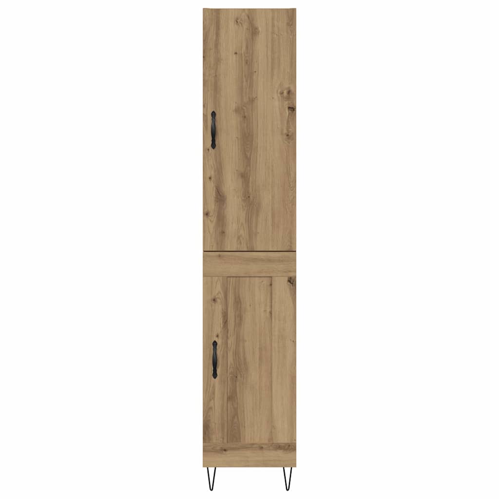 Highboard Artisan-Eiche 69,5 x 34 x 180 cm Holzwerkstoff