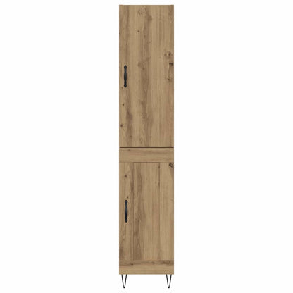 Highboard Artisan-Eiche 69,5 x 34 x 180 cm Holzwerkstoff