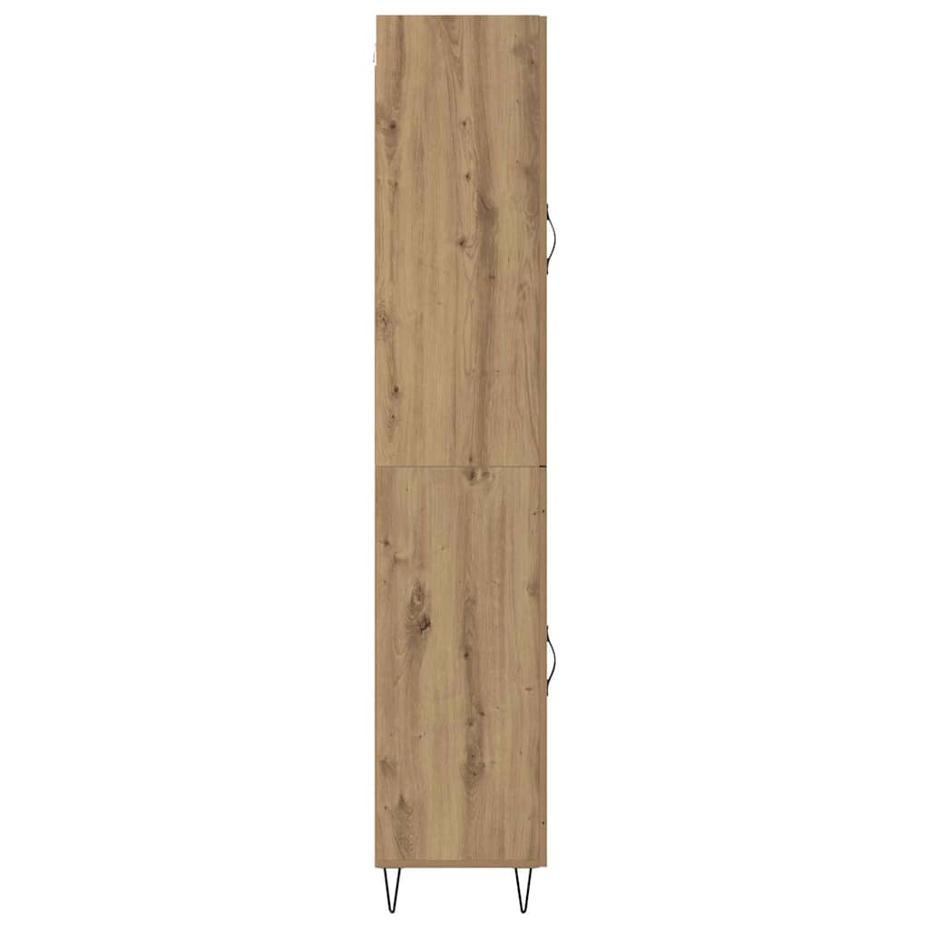 Highboard Artisan-Eiche 69,5 x 34 x 180 cm Holzwerkstoff