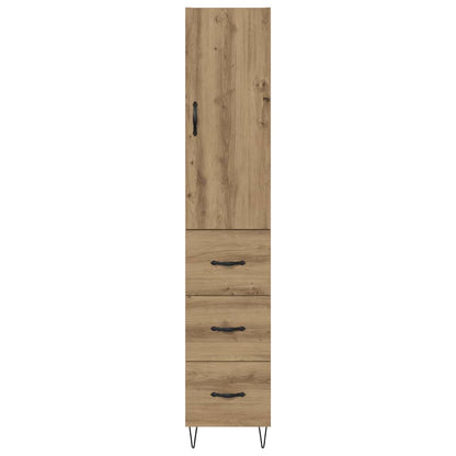 Highboard Artisan-Eiche 69,5 x 34 x 180 cm Holzwerkstoff