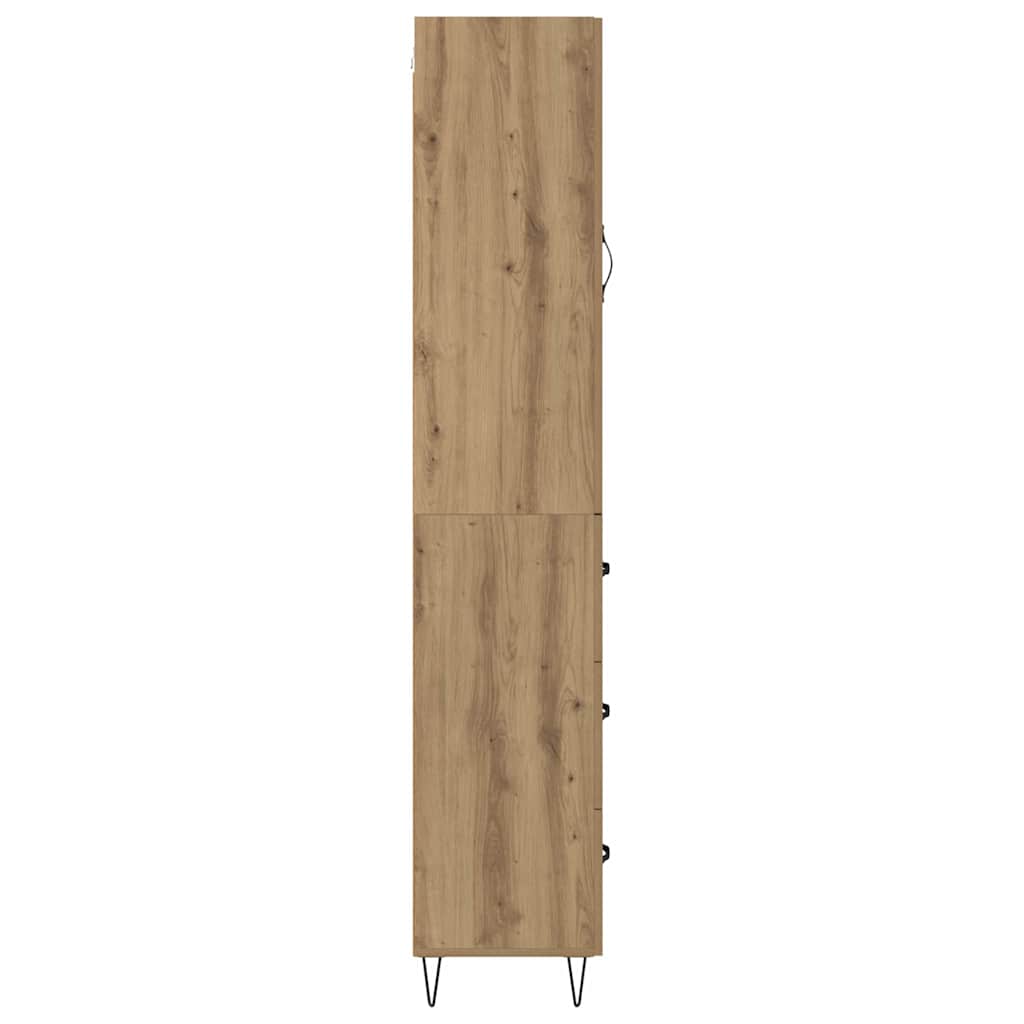 Highboard Artisan-Eiche 69,5 x 34 x 180 cm Holzwerkstoff