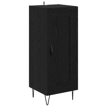 Highboard Schwarz Eichen-Optik 69,5 x 34 x 180 cm Holzwerkstoff