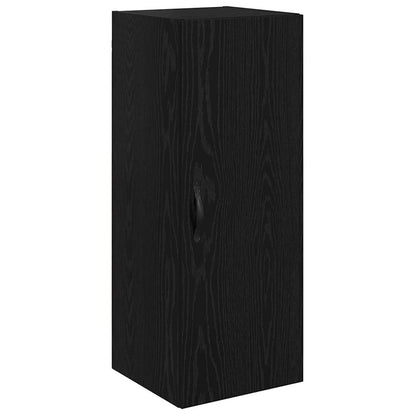 Highboard Schwarz Eichen-Optik 69,5 x 34 x 180 cm Holzwerkstoff