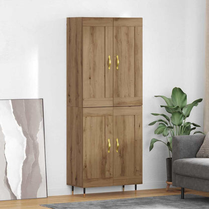 Highboard Artisan-Eiche 69,5 x 34 x 180 cm Holzwerkstoff