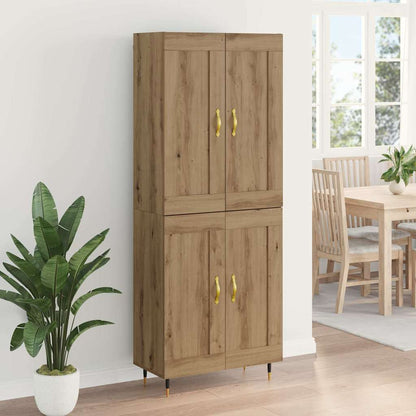 Highboard Artisan-Eiche 69,5 x 34 x 180 cm Holzwerkstoff
