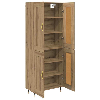 Highboard Artisan-Eiche 69,5 x 34 x 180 cm Holzwerkstoff
