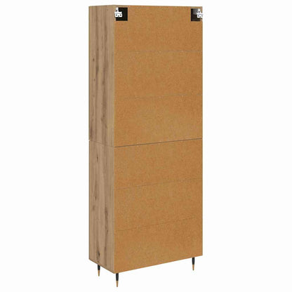 Highboard Artisan-Eiche 69,5 x 34 x 180 cm Holzwerkstoff