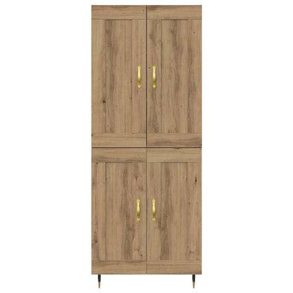 Highboard Artisan-Eiche 69,5 x 34 x 180 cm Holzwerkstoff
