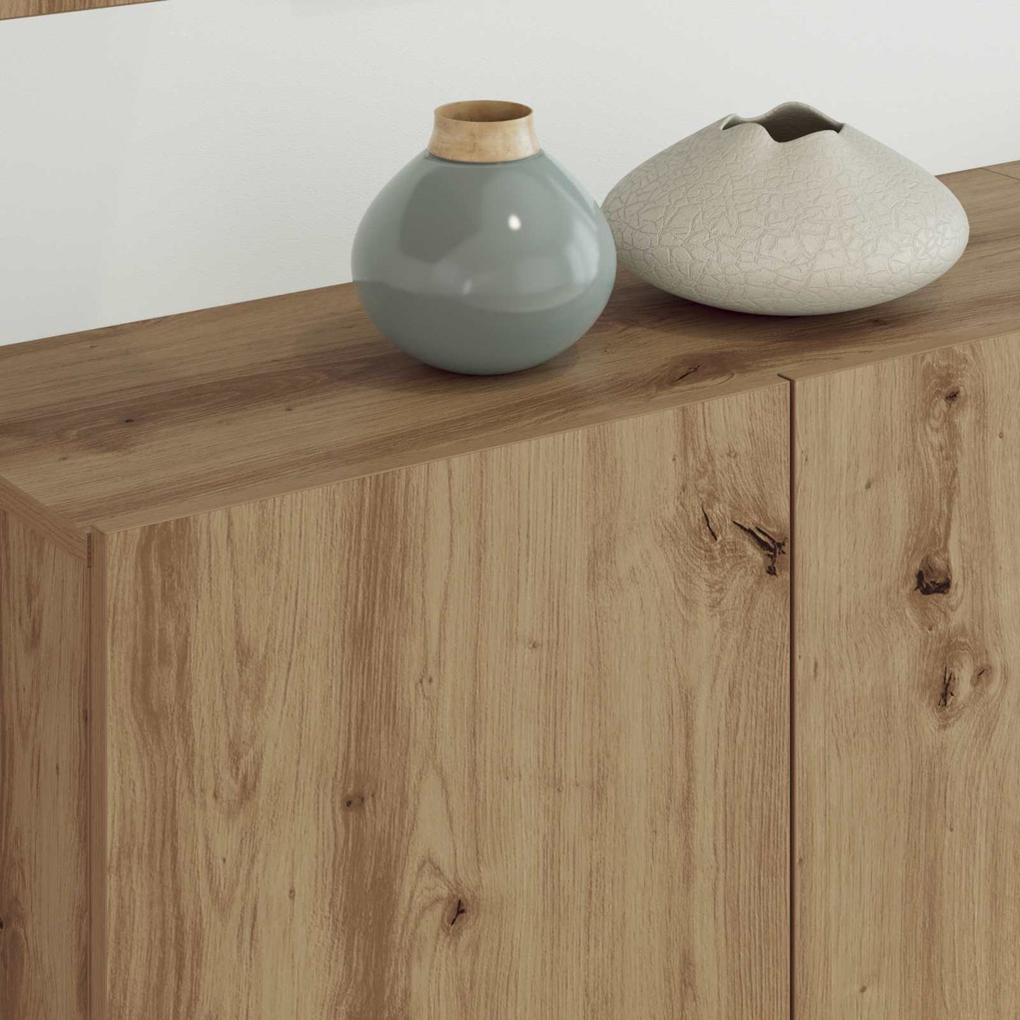 TV-Wandmöbel Wandmontiert 5 pcs Artisan-Eiche Holzwerkstoff