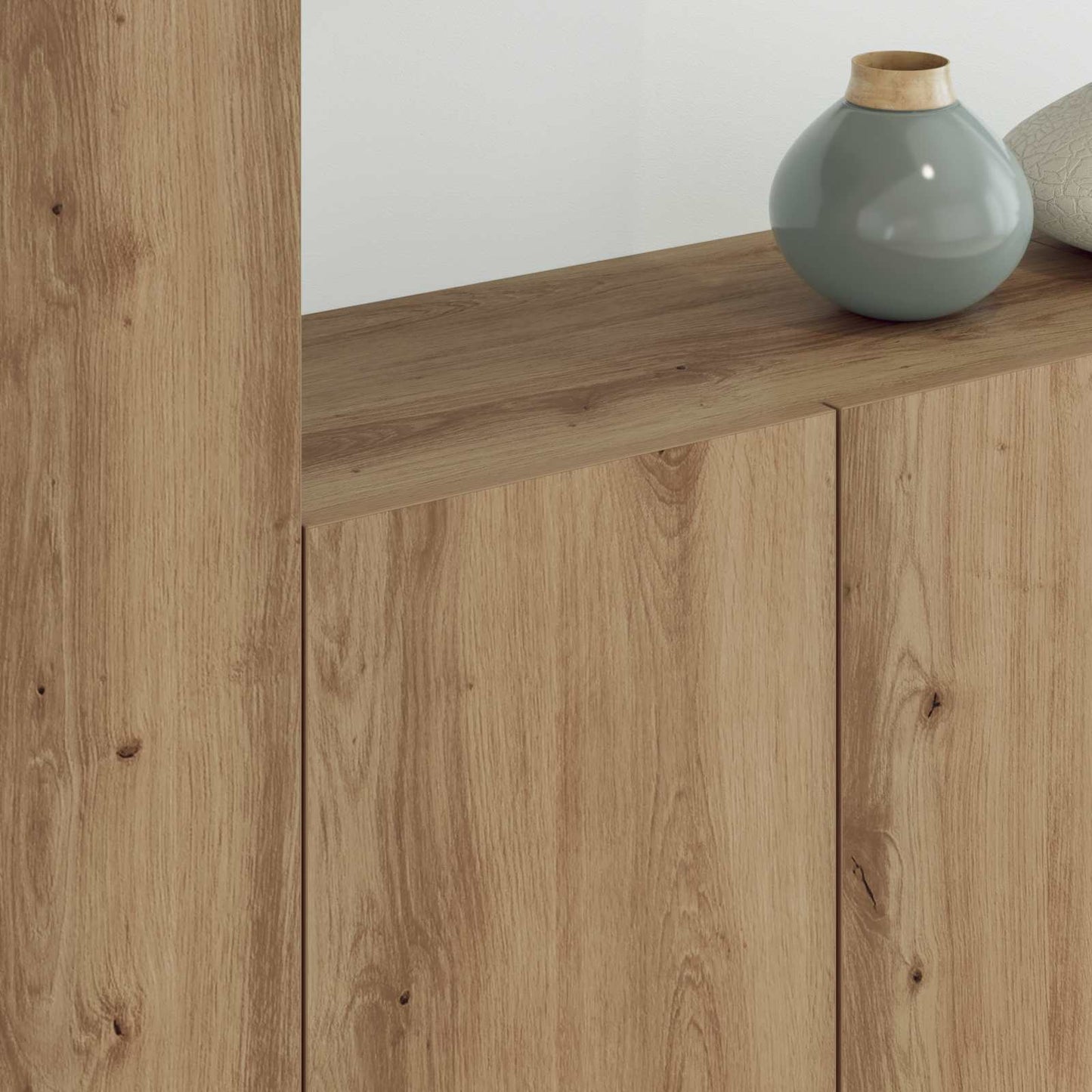 TV-Wandmöbel Wandmontiert 5 pcs Artisan-Eiche Holzwerkstoff