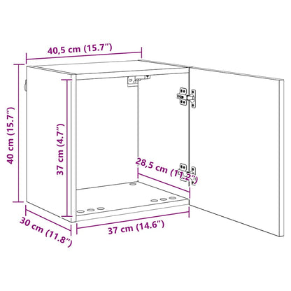 TV-Wandgeräte 4 pcs Altholz Holzwerkstoff