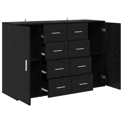 Sideboards Corona 2 pcs Schwarz Eichen-Optik 59 x 39 x 80 cm