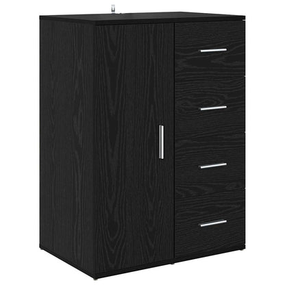 Sideboards Corona 2 pcs Schwarz Eichen-Optik 59 x 39 x 80 cm