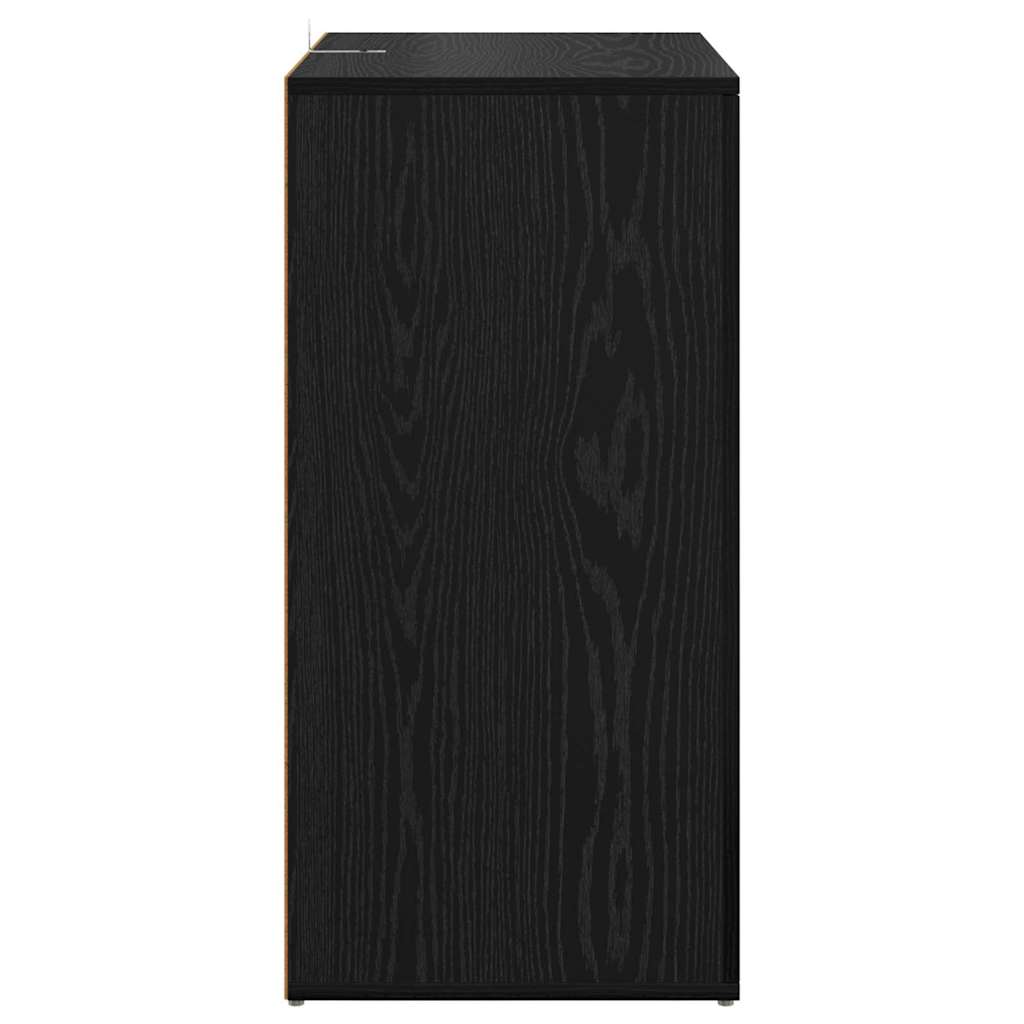 Sideboards Corona 2 pcs Schwarz Eichen-Optik 59 x 39 x 80 cm