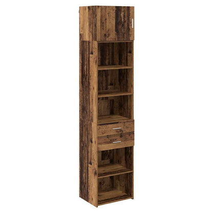 Highboard Wandmontiert Altholz 50 x 42,5 x 225 cm Holzwerkstoff