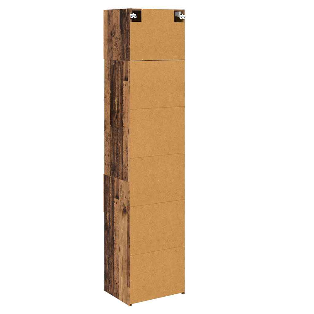 Highboard Wandmontiert Altholz 50 x 42,5 x 225 cm Holzwerkstoff