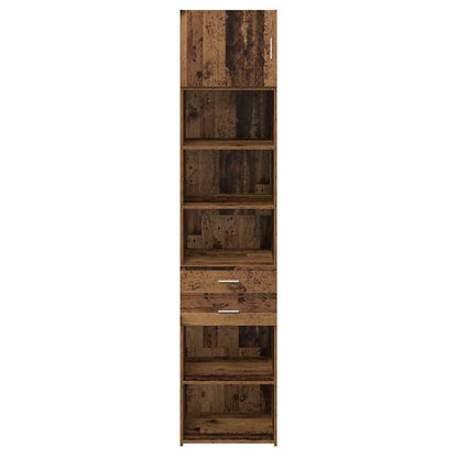 Highboard Wandmontiert Altholz 50 x 42,5 x 225 cm Holzwerkstoff