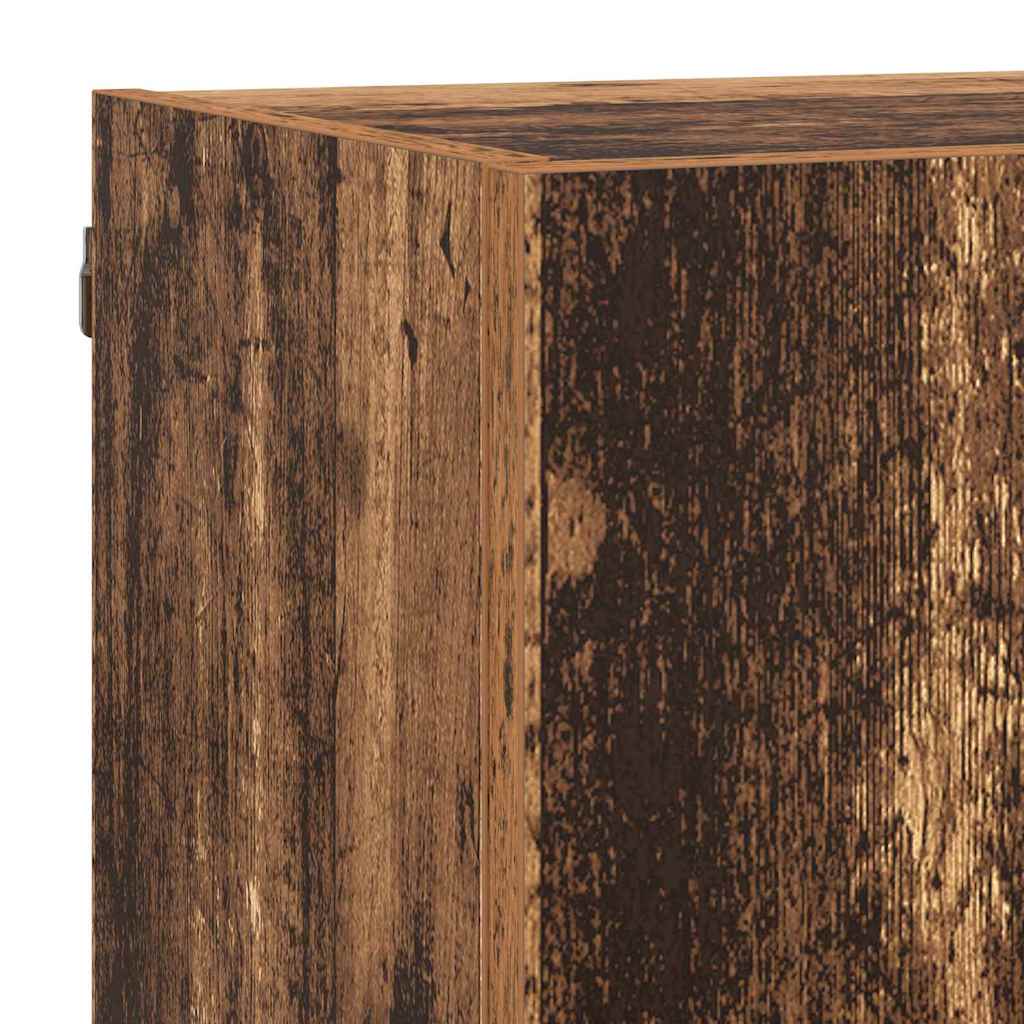 TV Wand Einheiten mit LED 5 pcs Altholz 40,5 x 30 x 90 cm