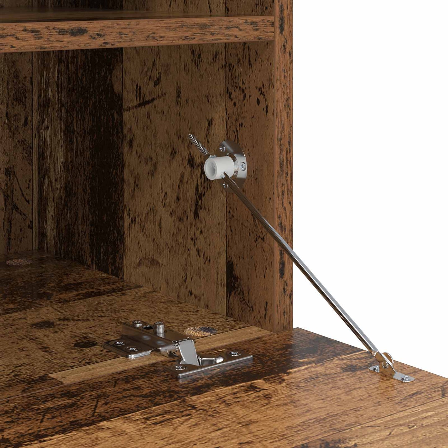 TV-Schränk mit LED-Lichtleisten 7 pcs Altholz Holzwerkstoff