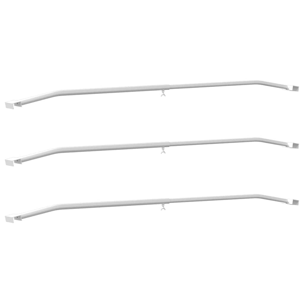 geeignet für flache Planenhalterung 3 pcs Silber 100-145 cm