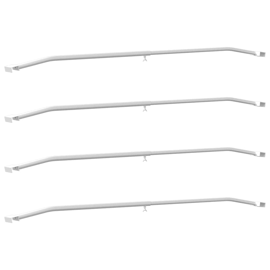 geeignet für flache Planenhalterung 4 pcs Silber 100-145 cm