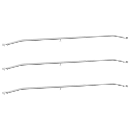 geeignet für flache Planenhalterung 3 pcs Silber 130-210 cm