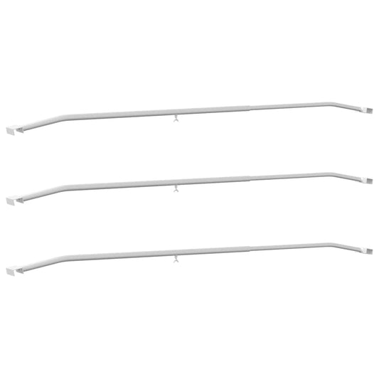 geeignet für flache Planenhalterung 3 pcs Silber 130-210 cm