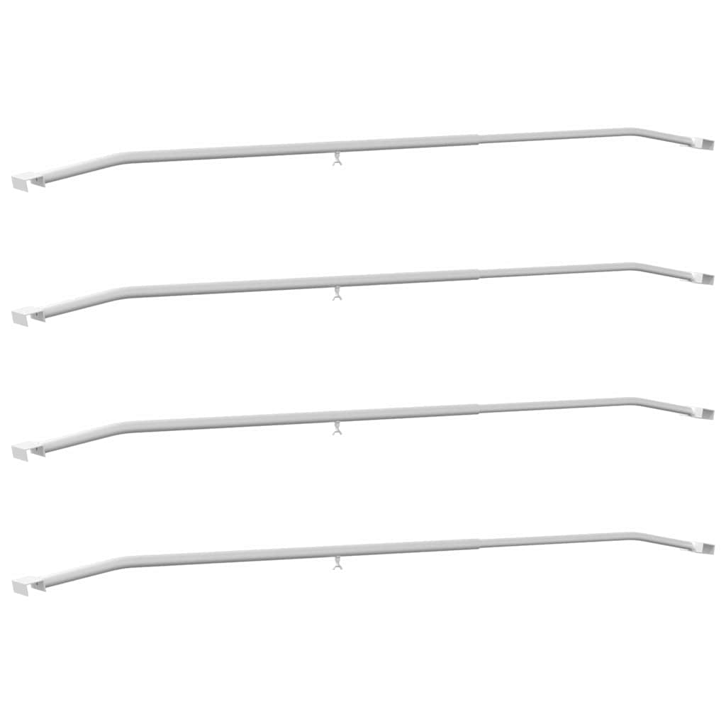 geeignet für flache Planenhalterung 4 pcs Silber 130-210 cm